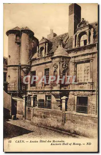Cartes postales Caen ancien hotel des Monnaies