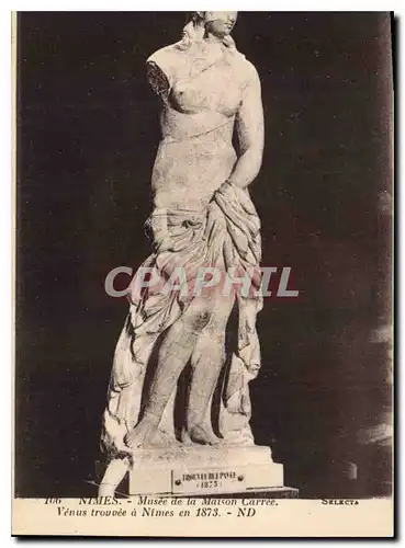 Ansichtskarte AK Nimes Musee de la Maison Carree Venus trouvee a Nimes en 1873