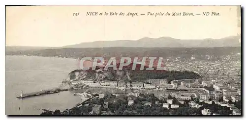 Cartes postales Nice et la Baie des Anges vue prise du Mont Boron