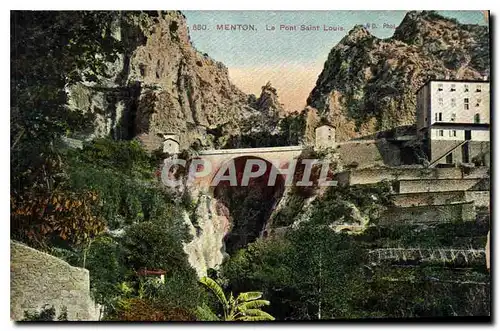 Cartes postales Menton le Pont Saint Louis