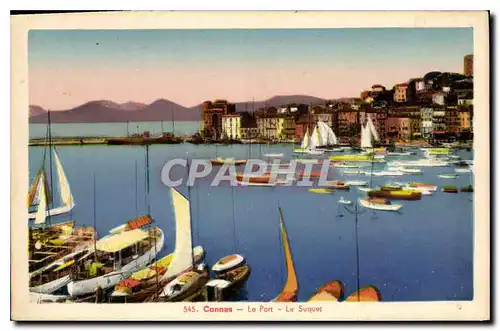 Cartes postales Cannes le Port le Suquet Bateaux