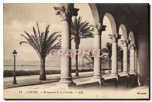 Cartes postales Cannes Promenade de la Croisette