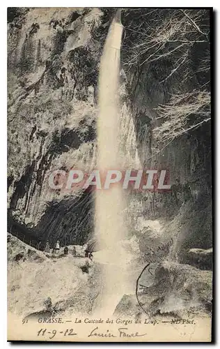 Cartes postales Grasse la Cascade des Gorges du Loup