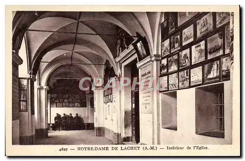 Ansichtskarte AK Notre Dame de Laghet A M interieur de l'eglise