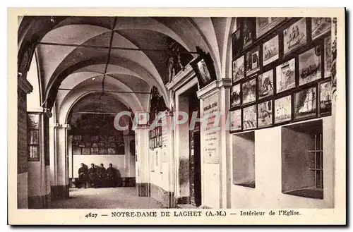 Cartes postales Notre Dame de Laghet A M interieur de l'eglise