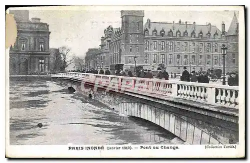 Ansichtskarte AK Paris Inonde Janvier 1910 Pont du Change