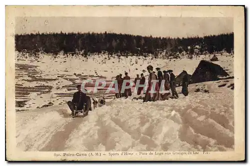 Cartes postales Peira Cava A M sports d'Hiver Piste de luge aux Granges du Lac