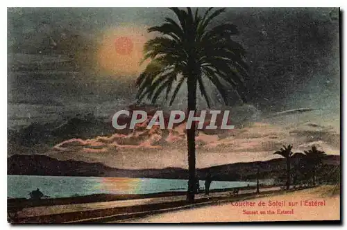 Cartes postales Coucher de Soleil sur l'Esterel