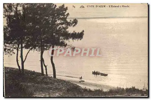 Cartes postales Cote d'Azur l'Esterel Etude