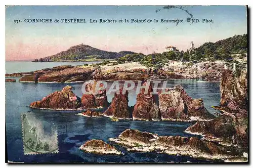 Ansichtskarte AK Corniche de l'Esterel les rochers et la Pointe de la Beaumette