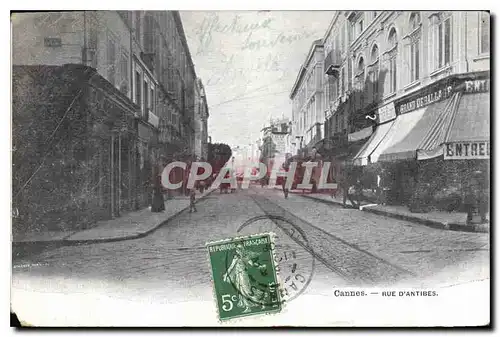 Cartes postales Cannes rue d'Antibes