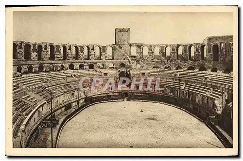 Ansichtskarte AK Arles Bouches du Rhone vue generale de l'interieur des Arenes