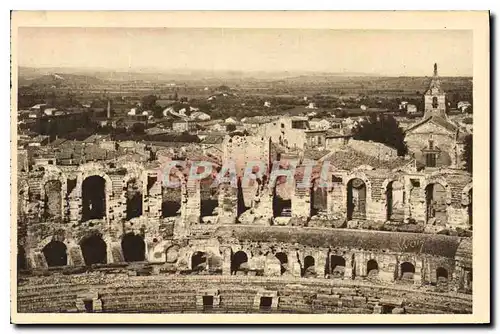 Ansichtskarte AK Arles Bouches du Rhone vue generale prise des Arenes