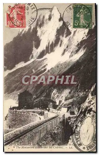 Cartes postales Chamonix the Montanvert station and the Charmoz