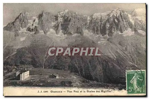 Cartes postales Chamonix Plan Praz et le Chaine des Aiguilles