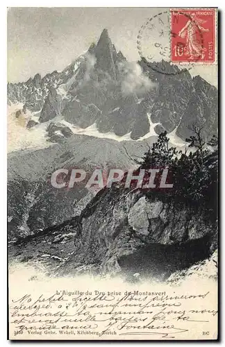 Cartes postales L'Aiguille du dru de Montanvert