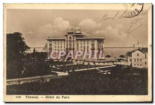 Cartes postales Thonon hotel du Parc