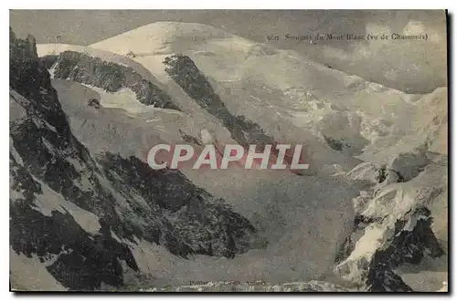 Cartes postales Sommet du Mont Blanc vu de Chamonix