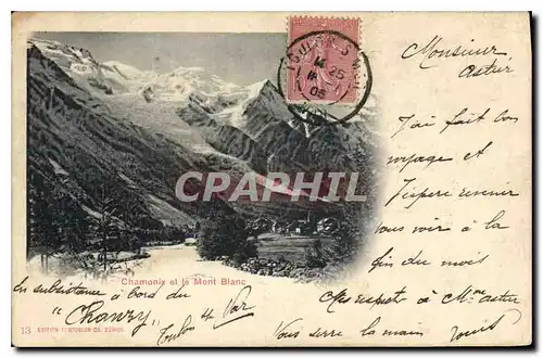 Cartes postales Chamonix et le Mont Blanc