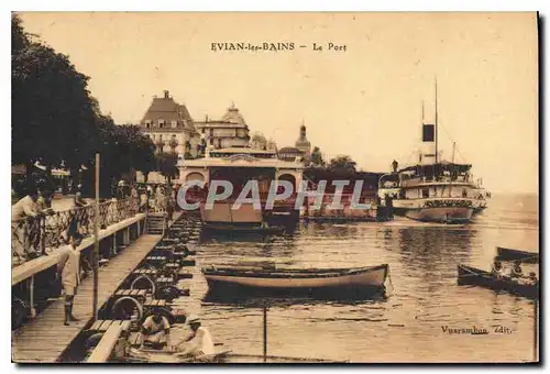 Cartes postales Evian les Bains le Port Bateau