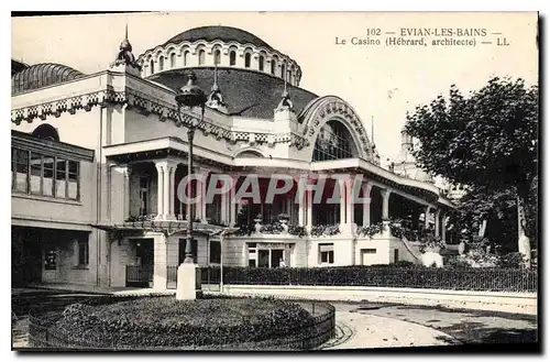 Cartes postales Evian les Bains le Casino Hebrard Architecte