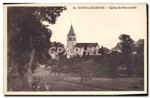 Ansichtskarte AK Evian les Bains Eglise de Neuvecelle