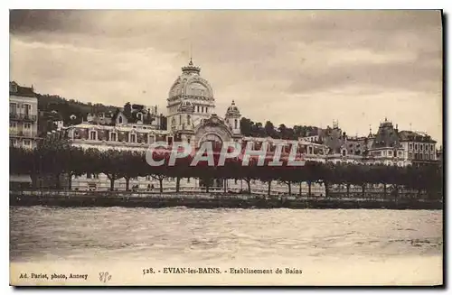 Cartes postales Evian les Bains Etablissement de Bains