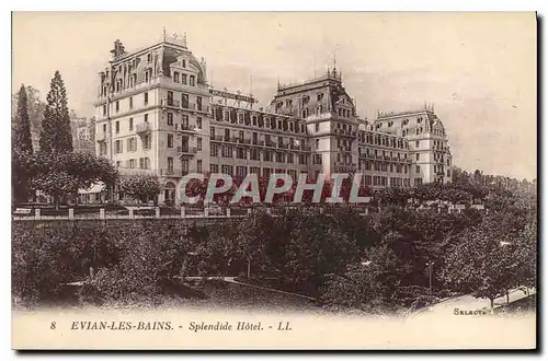 Cartes postales Evian les Bains Splendide hotel