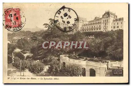 Cartes postales Evian les Bains le Splendide HOtel