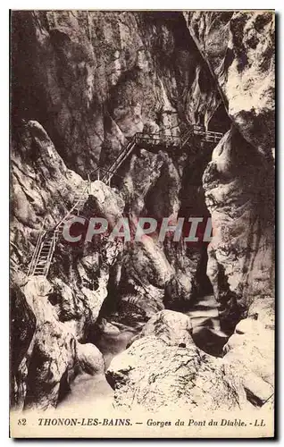 Cartes postales Thonon les Bains Gorges du Pont du Diable