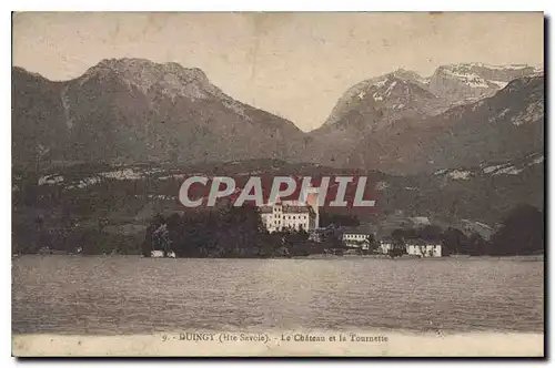 Cartes postales Duingt Hte Savoie le chateau et la Tournette