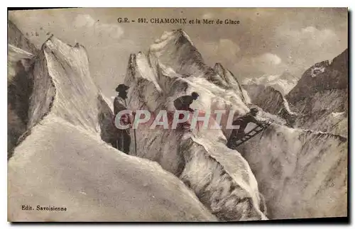 Cartes postales Chamonix et la Mer de Glace