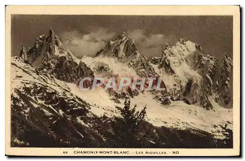 Cartes postales Chamonix Mont Blanc les Aiguilles