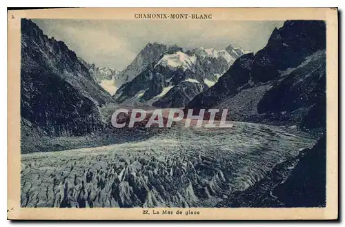 Cartes postales Chamonix Mont Blanc la Mer de Glace