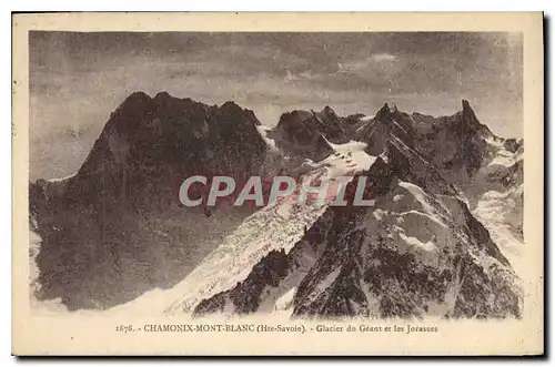 Cartes postales Chamonix Mont Blanc Hte Savoie Glacier du Geant et les Jorasses