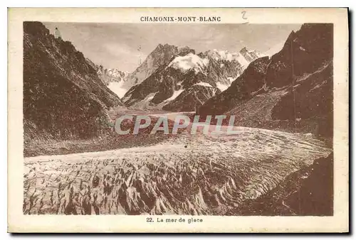 Cartes postales Chamonix Mont Blanc la mer de Glace