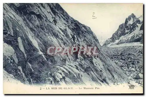 Ansichtskarte AK La Mer de Glace le Mauvais Pas