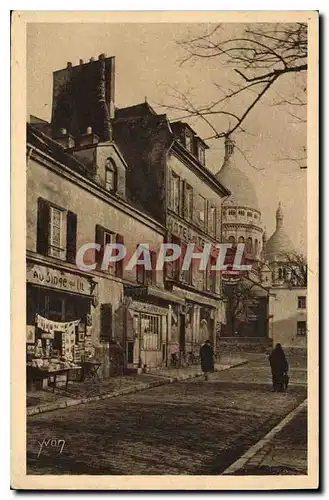 Cartes postales Paris Montmartre La Place du Tertre Au singe qui lit