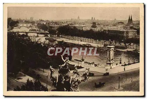 Cartes postales Paris en Flanant Perspective sur la Seine