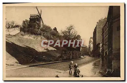 Ansichtskarte AK Paris en Flanant La Rue Lepie et le Moulin de la Galette