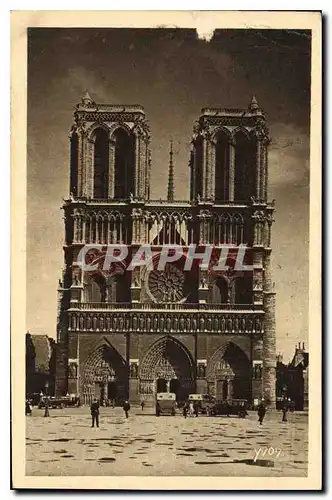 Ansichtskarte AK Paris en Flanant Notre Dame facade