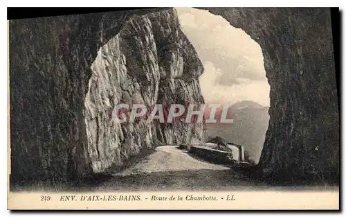 Cartes postales Env d'Aix les Bains Route de la Chambotte