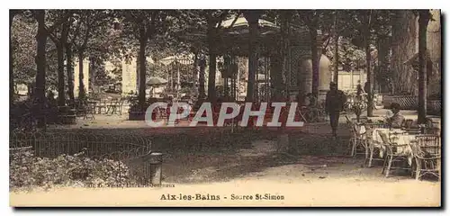 Cartes postales Aix les Bains Source St Simon