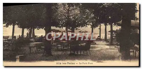 Ansichtskarte AK Aix les Bains Le Petit Port