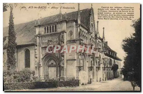 Cartes postales Aix les Bains Abbaye d'Hautecombe