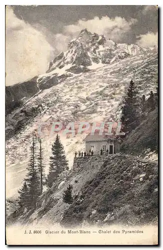 Cartes postales Glacier du Mont Blanc Chalet des Pyramides