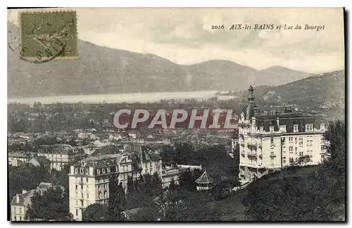 Cartes postales Aix les Bains et Lac du Bourget