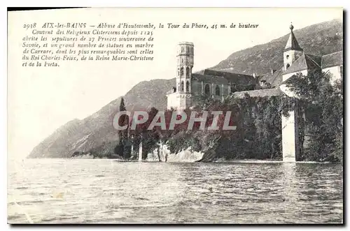 Cartes postales Aix les Bains Abbaye d'Hautecombre la Tour du Phare