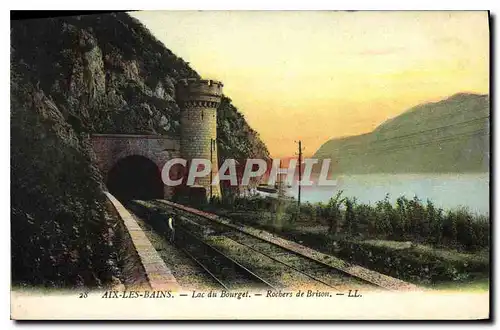 Ansichtskarte AK Aix les Bains Lac du Bourget Rochers du Brison