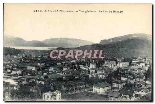 Cartes postales Aix les Bains Savoie Vue generale Le Lac du Bourget